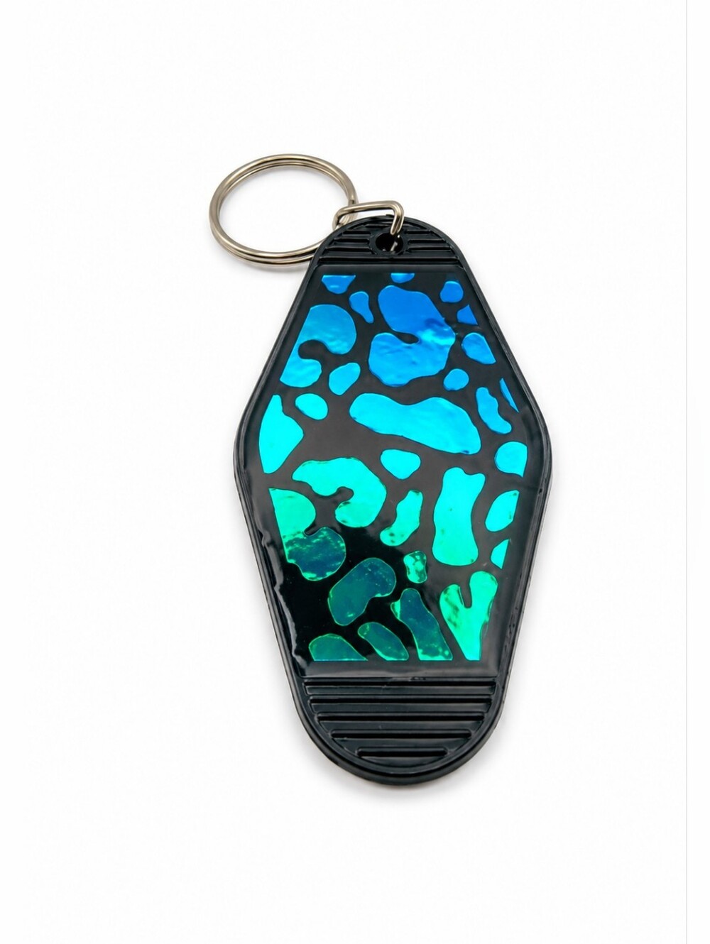 Vintage Style Animal Pattern Holographic Keychain